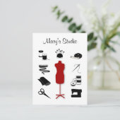 Pas de tekstansichtkaart aan briefkaart (Staand voorkant)