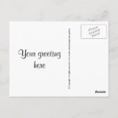 Pas de tekstansichtkaart aan briefkaart (Achterkant)