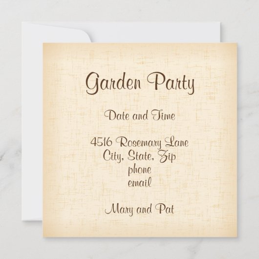 Pas de tekstuitnodiging aan (Achterkant)