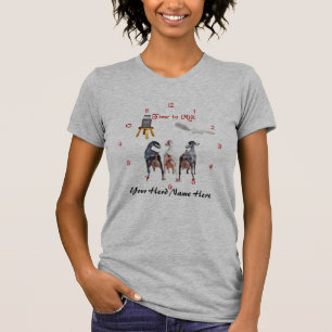 Pas de tijd aan om melkgeiten te melken t-shirt