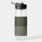 Pas de twee-tonige mos groene waterfles aan (Rechts)