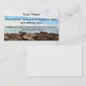 Pas de Visitekaartjes van de Waterverf Beach Scène (Voorkant / Achterkant)