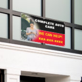 Pas de volledige automatische zorg aan we kunnen g spandoek (Buitenkant Gebouw)