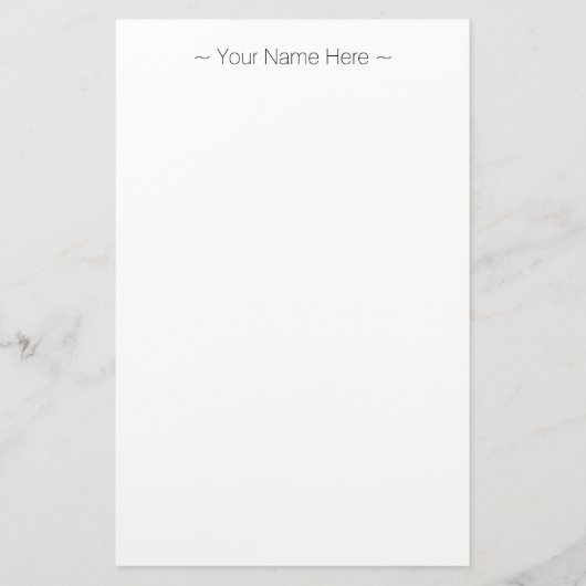 pas de zwarte tekst van de veranderingsnaam aan briefpapier (Voorkant)