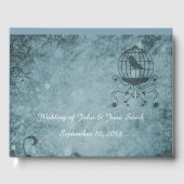 Pas Deep Blue Steampunk Bird Cage aan Gastenboek (Voorkant)