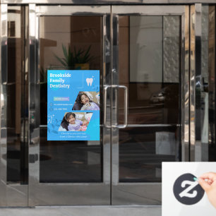 Pas Dental Tandarts Kliniek Afbeelding Advertentie Raamsticker