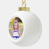 Pas deze Ball Ornament met uw Foto aan (Rechts)