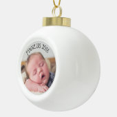 Pas deze Ball Ornament met uw Foto aan (Rechts)