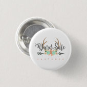 Pas deze BOHO Yard Sale Button aan (Voorkant /achterkant)