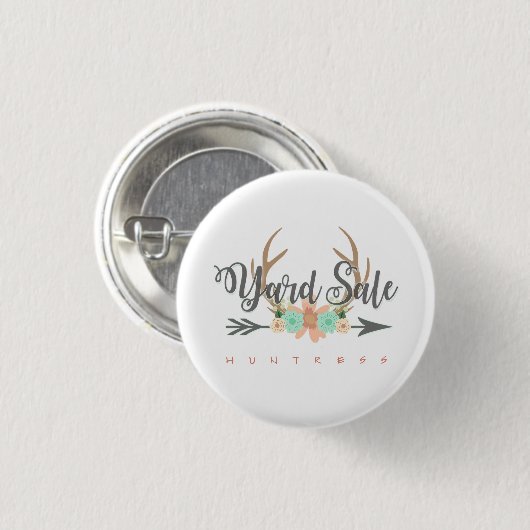 Pas deze BOHO Yard Sale Button aan (Voorkant /achterkant)