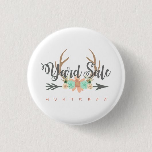Pas deze BOHO Yard Sale Button aan (Voorkant)
