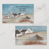Pas deze Cape Cottage-tekening aan Visitekaartje (Voorkant / Achterkant)