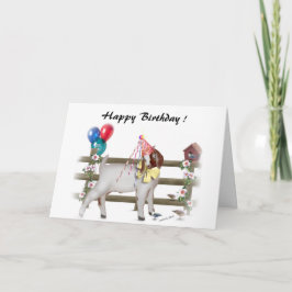 Pas deze Cute Boer Goat Birthday Kaart aan