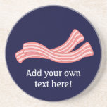 Pas deze grafische Bacon Rashers aan Zandsteen Onderzetter<br><div class="desc">Voeg een slogan of naam toe aan creëer een gepersonaliseerd cadeau met een spek thema. Afbeelding shows een paar streaky spek raspen.</div>