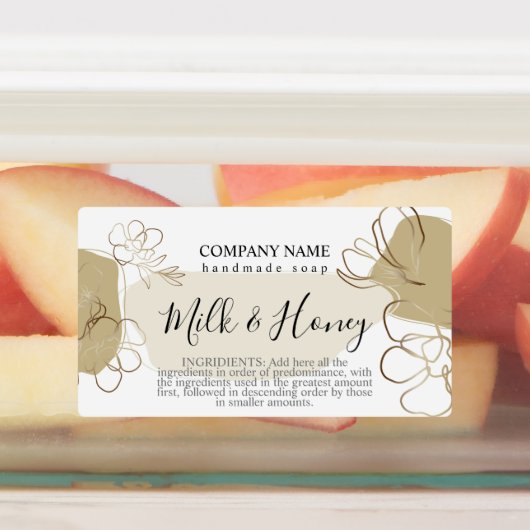 Pas deze handgemaakte Sjabloon van het Etiket van  Labels (Aangebracht)