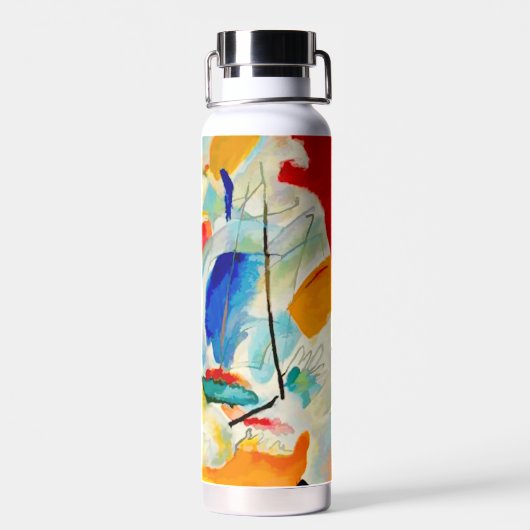 Pas deze Kandinsky Zee Battle 1913 aan Waterfles (Achterkant)