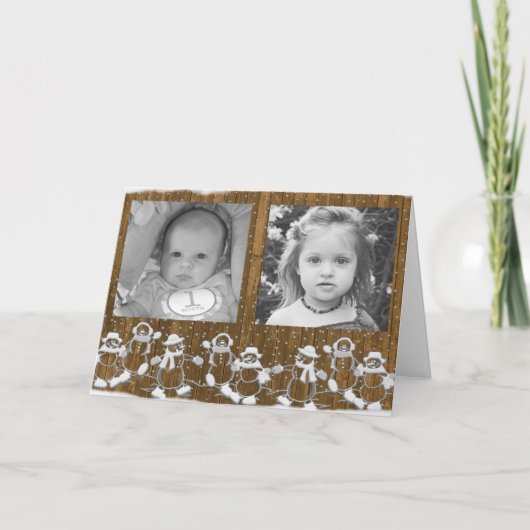 Pas deze kerstkaart van Gingerbrood aan! Feestdagen Kaart (Voorkant)