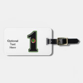 Pas deze Lucky Golfer Hole in één ontwerp aan! Bagagelabel (Voorkant horizontaal)