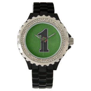 Pas deze Lucky Golfer Hole in één ontwerp aan! Horloge