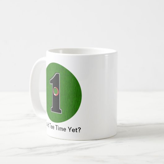 Pas deze Lucky Golfer Hole in één ontwerp aan!  Koffiemok (Voorkant links)