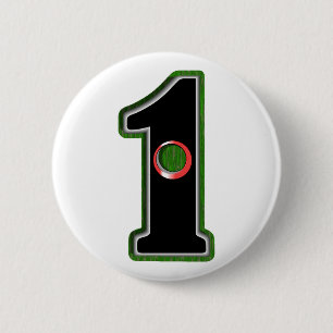 Pas deze Lucky Golfer Hole in één ontwerp aan! Ronde Button 5,7 Cm