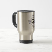 Pas deze Masonic Stainless Steel Travel Cup aan Reisbeker (Voorkant links)