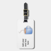 Pas deze Mok van grafische koffie aan Bagagelabel (Voorkant verticaal)