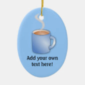 Pas deze Mok van grafische koffie aan Keramisch Ornament (Voorkant)