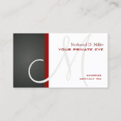 Pas deze monogram-visitekaart aan visitekaartje (Achterkant)