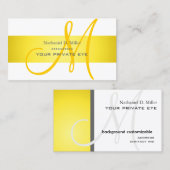 Pas deze monogram visitekaartje aan (Voorkant / Achterkant)