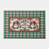 Pas Deze Mooie Kerstmats met Kabouters Aan Deurmat (Voorkant)