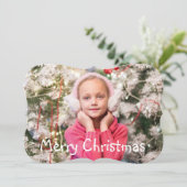 Pas deze prachtige kerstkaart aan (Staand voorkant)