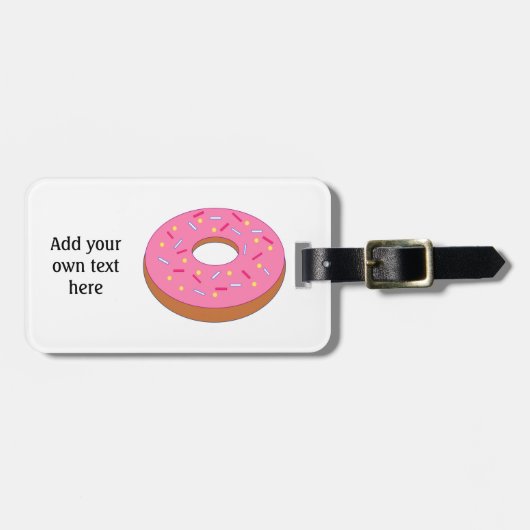 Pas deze Ring Doughnut Grafiek aan Bagagelabel (Voorkant horizontaal)