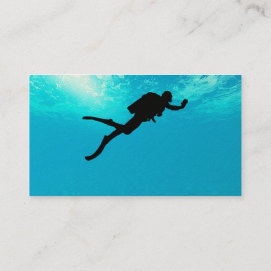 Pas deze Scuba Diving Business aan Visitekaartje (Achterkant)