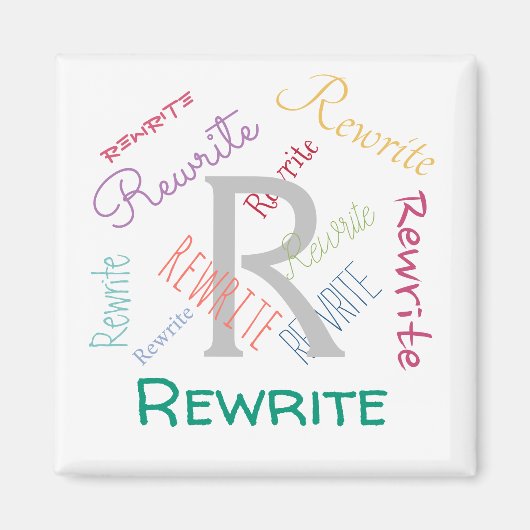 Pas deze sjabloon, familienaam, magneet aan (Voorkant)