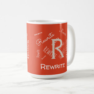 Pas deze sjabloon, MONOGRAM, FAMILIE, NAAM aan Koffiemok