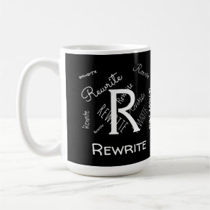 Pas deze sjabloon, MONOGRAM, FAMILIE, NAAM aan Koffiemok