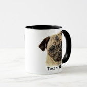 Pas deze stekker aan - Waterverf Dog Mok (Voorkant rechts)