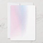 Pas deze subtiele pastelachtergrond aan kaart (Achterkant)