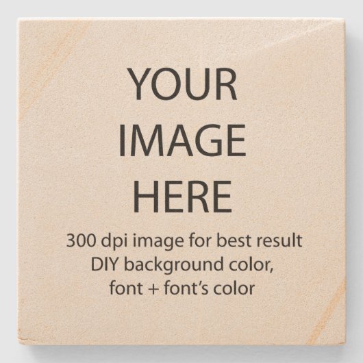 pas deze zandsteen onderzetter aan (Voorkant)