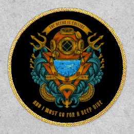 Pas  diep Zee en Scuba Diver Graphic aan