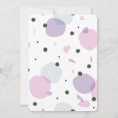 Pas dit aan: Pastel Spots & Shapes Kaart (Achterkant)