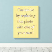 Pas dit aan! Voeg je kunst of foto toe Canvas Afdruk (Insitu (Houten vloer))