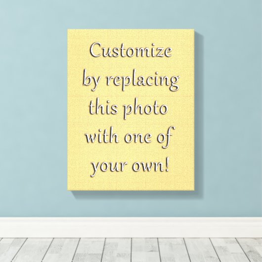 Pas dit aan! Voeg je kunst of foto toe Canvas Afdruk (Insitu (Houten vloer))