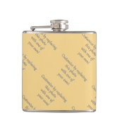 Pas dit aan! Voeg je kunst of foto toe Heupfles (Voorkant)