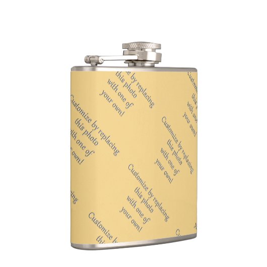 Pas dit aan! Voeg je kunst of foto toe Heupfles (Rechts)