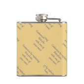 Pas dit aan! Voeg je kunst of foto toe Heupfles (Achterkant)