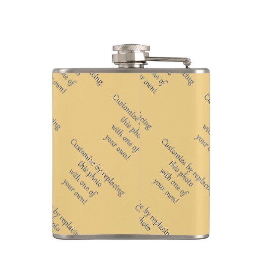 Pas dit aan! Voeg je kunst of foto toe Heupfles (Achterkant)