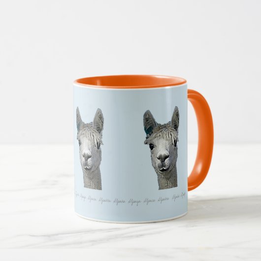 Pas dit Alpaca Alpakka Alpaka Alpaga aan Mok (Voorkant rechts)