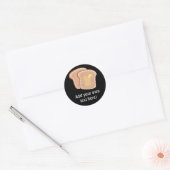 Pas dit Buttered Toast grafisch aan Ronde Sticker (Envelop)